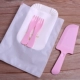 2 тарелки 2 вилка 1-розовая нож