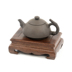 Gỗ gụ chạm khắc bộ trà ấm trà giá rắn nồi gỗ mat trang trí cơ sở cách nhiệt nồi cát màu tím Chengmu lễ trà zero trận đấu Trà sứ