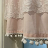 Корейская ткань, кружевная розовая штора, европейский стиль