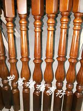 Лестничные перила 欧洲榉木楼梯扶手实木立柱/大肚拉槽加大拉槽楼梯立柱扶手