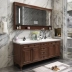 Nội các phòng tắm thông minh của Mỹ kết hợp gỗ sồi Taberet Nhà vệ sinh, rửa mặt, mặt đôi nồi bảo quản tủ lưu trữ tủ gương tủ gương treo tường gương lavabo đẹp 