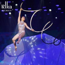 Воздушная Йога гамак 杂技体操大螺旋道具高空中瑜伽钢管舞蹈单双耳吊环舞空中商演酒吧