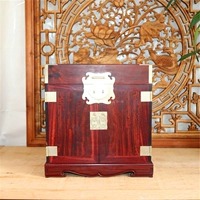 Gỗ đàn hương máu Zambia chính thức hộp da hộp lưu trữ hộp lưu trữ Ming và Qing gỗ gụ cổ điển - Cái hộp thùng gỗ pallet