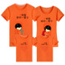 2018 mới của Hàn Quốc phiên bản của gia đình nạp mùa hè ngắn tay t-shirt nữ thường nửa tay áo in một gia đình của ba dịch vụ Trang phục dành cho cha mẹ và con