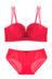 Yêu thích Victoria Wedding Red No Steel Circle Bra Set Glossy Half Cup Sexy SpongeBob tập hợp đồ lót ao lot Bộ đồ lót