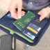 Mới ngắn đa chức năng hộ chiếu gói hộ chiếu giữ tài liệu gói du lịch lưu trữ ly hợp túi thẻ ví