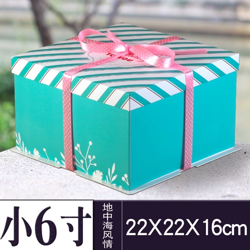 Коробка для торта на день рождения на день рождения выпечка упаковочной коробки Custom 6 -inch 8 -Inch 10 -Inch 12 -INCH 14 -INCH 50 БЕСПЛАТНАЯ ДОСТАВКА ХЕНДЕРС