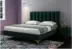 Giường vải Mỹ Ánh sáng Bắc Âu sang trọng phòng ngủ chính in lưới đỏ giường 1,8 m giường đôi kiểu Bắc Âu mềm gói giường - Giường