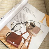 Корейские ретро -металлические квадратные мужские очки рама литературная и художественная модель