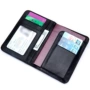 Da nam và nữ hộ chiếu gói tài liệu gói da cừu dệt tay Đa chức năng lưu trữ du lịch ví nhỏ kiểm tra thư mục - Túi thông tin xác thực ví đựng giấy tờ cá nhân