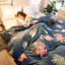 Flannel quilt cover đơn mảnh mùa đông trẻ em ông già tốc độ ấm 1,5m 1,8 2 mét dày san hô chăn 	chăn phao everon	 Quilt Covers