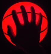 DXXL gấu phản quang sáng bóng rổ huỳnh quang cao su bóng rổ sáng ưa thích bóng rổ streetball hồng bóng rổ