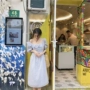 Dora Chaoren Hội Trường Hồng Kông hương vị retro chic lá sen vuông cổ áo kẻ sọc đầm gió nhẹ nhàng mỏng váy nữ mùa hè kiểu đầm voan dài đẹp