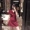 Dora Chaoren Hall Hồng Kông hương vị retro chic bất thường V-Cổ tie ngắn tay khí thanh lịch đầm