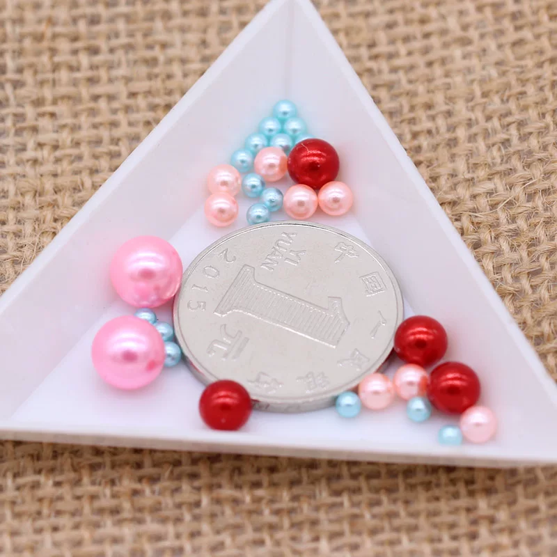 Аксессуар, белые бусины жемчужины, DIY, 4 мм