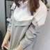 2017 mùa thu mới của phụ nữ Hàn Quốc kích thước lớn áo thun dài tay nữ rộng rãi áo sơ mi dài hoang dã áo phông dài tay Áo phông