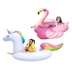 Siêu flamingo unicorn lớn ngỗng trắng lớn màu vàng vịt nước inflatable núi giường nổi hàng nổi dày vòng bơi Cao su nổi