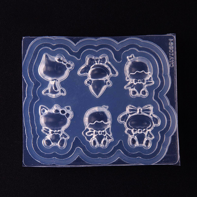 Melody Kitty Cat Mold [One]Internet celebrity solar system manicure Merlot Kitty Cat Gemini three-dimensional 3D silica gel Carving  nail decorate