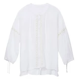 Пляжная одежда для защиты от солнца, белая рубашка, купальник, нагрудник, куртка, оверсайз