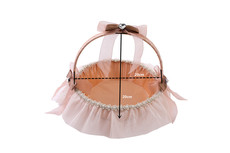 Все для сада 巧克力贵族全包布舞蹈花篮包邮 婚礼红包花童花篮 舞会晚会装饰