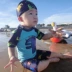 Đồ bơi trẻ em Hàn Quốc Baby Boy nhỏ vừa Big Boy ba mảnh kem chống nắng nhanh khô Spa Swimwear chia đồ bơi Bộ đồ bơi của Kid