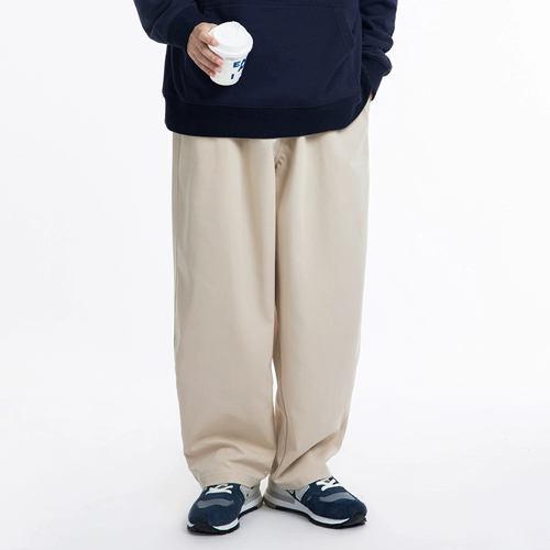 Осенние базовые однотонные японские штаны подходит для фотосессий