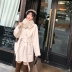 [meetBonnie] mùa đông 2018 mới áo len hai mặt len ​​Hepburn gió nhỏ áo khoác nhỏ