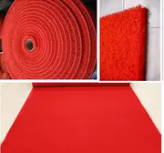 Red Carpet nhựa dày chống thấm thảm không trơn trượt có thể được cắt hành lang cửa tấm thảm chùi chân chào đón nhà mat tùy biến - Thảm