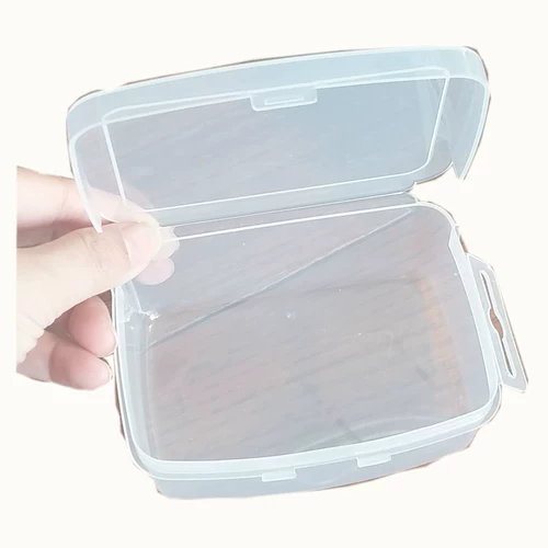 Маленькая пластиковая коробка для хранения, портативная медицинская маска, прямоугольный ящик для хранения