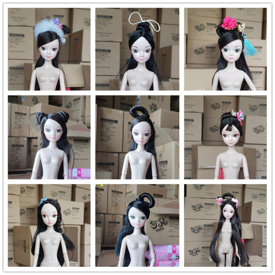 taobao agent Costume Costor Doll Naked Doll Head Heart Heart Hearts OB Six -point BJD Cosmetic Makeup Doll Open Eye Modification Model