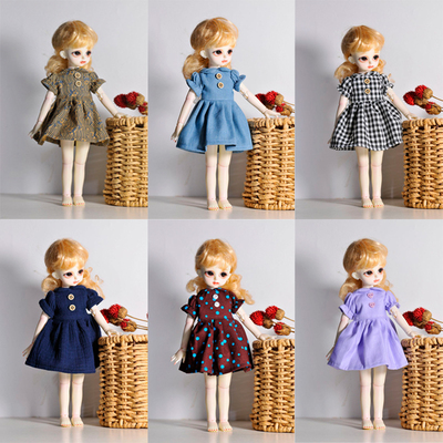 taobao agent BJD6 doll clothes dress BLYTHE small cloth doll clothing Azone OB24 universal size clothes