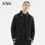 GXG nam mùa xuân giảm giá nóng hợp thời trang áo khoác bóng chày màu đen nam # 171121280 - Áo khoác áo khoác đẹp nam