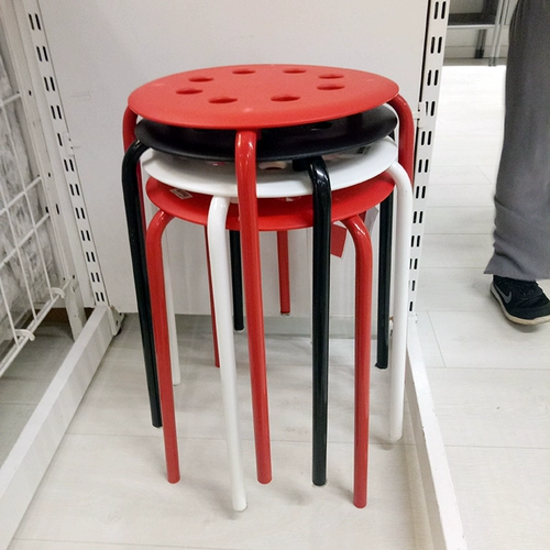 Круглый стул икеа железный обеденный стул может сложить высокие стулья