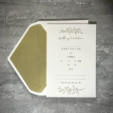 Один раз | Однажды бумага | Рукописный версия Spot Invitations Европейский стиль