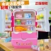 Trẻ em nói chuyện Tủ lạnh lớn Đồ chơi Máy uống Mô phỏng Cửa đôi Nhà bếp Chơi House Boy Girl Toy - Đồ chơi gia đình