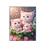 Мультфильм милый животный кот бриллиант живопись 2024 Новая маленькая ручная ручная 5D Dot Diamon