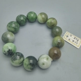 Изумрудная природная руда из нефрита, украшение-шарик, браслет с одной бусиной