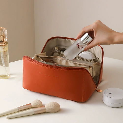 Вместительная и большая косметичка, портативная брендовая сумка через плечо, сумка для хранения для путешествий, изысканный стиль, популярно в интернете, коллекция 2022