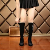 Демисезонные танцующие высокие сапоги, туфли, флисовые комфортные ботинки