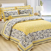 Bông chần đơn giường đôi bao gồm ba bộ hai bộ chăn bông gối rửa bông chần bằng điều hòa không khí drap giường đẹp