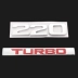 logo xe hoi Áp dụng cho mười thế hệ sửa đổi công dân 180 220 Turbo Di chuyển nhãn hiệu tiếng Anh Nhãn từ trước và phía sau logo ô tô logo ôtô dán nắp capo xe ô tô 