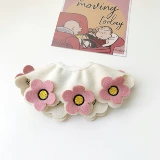 Милый слюнявчик в форме цветка, нагрудник, шарф