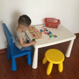 Ikea moomot, детка, изучать табуретки и стул назад пластиковый стул Круглый стул Небольшой стул ikea cartoon
