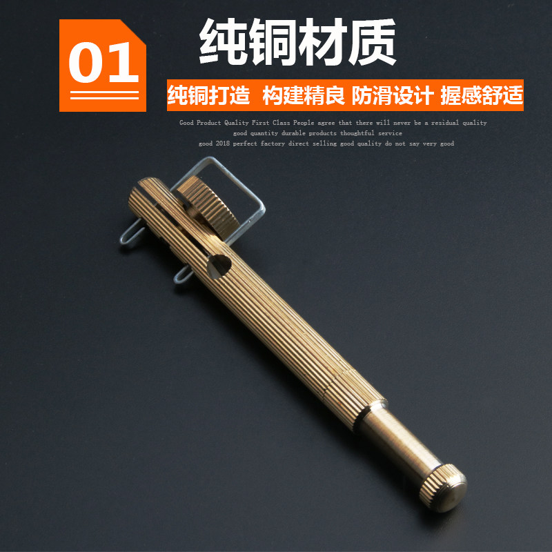 Купить Медь наконечник устройство крючки вручную наконечник рыба ...