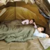 Túi ngủ siêu ấm màu xanh lá cây Le Youjun là mùa đông nhiệt độ hoang dã cắm trại câu cá chất lượng cao bông rỗng 50% giảm giá