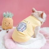 Летняя одежда для домашних животных Fato Dog Pure Cotton Hetchable Vest Skunari Corki 2 бесплатная доставка