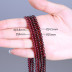 Rượu vang đỏ garnet tự nhiên 3 vòng tròn ba vòng nữ mô hình 6A cấp garnet nhiều lớp vòng tay nhiều vòng nữ đích thực vòng tay pnj Vòng đeo tay Clasp