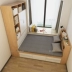 tủ tùy chỉnh toàn bộ tatami giường một cửa sổ phòng ngủ và nghiên cứu tủ kết hợp lưu trữ tùy chỉnh đa chức năng hộp cao giường - Giường Giường