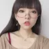 Nhật bản anime dễ thương cô gái kính khung cô gái mềm chị dễ thương gió nửa khung kim loại ánh sáng kính có thể được trang bị cận thị