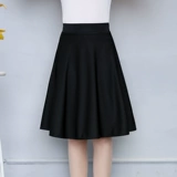 Весенняя летняя юбка, танцующая длинная мини-юбка, А-силуэт, длина миди, средней длины, большой размер